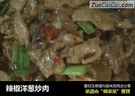 辣椒洋葱炒肉