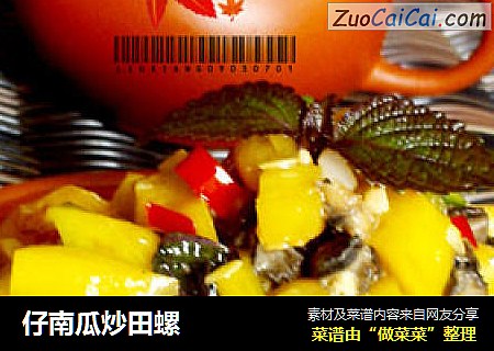 仔南瓜炒田螺