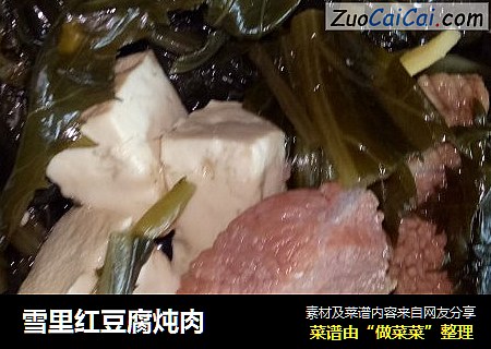 雪里红豆腐炖肉
