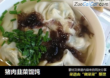 猪肉韭菜馄饨