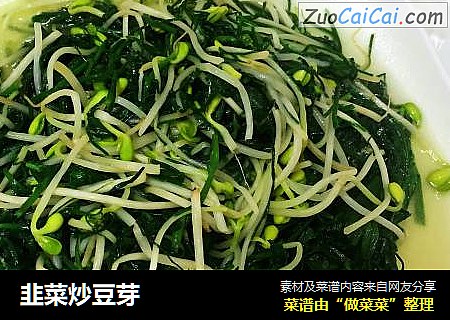 韭菜炒豆芽