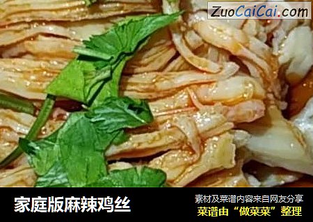 家庭版麻辣鸡丝