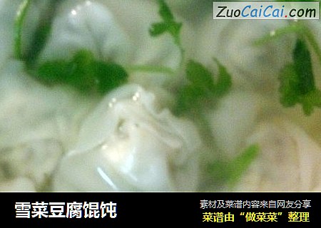 雪菜豆腐馄饨