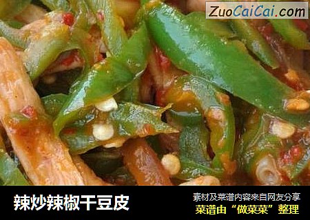 辣炒辣椒干豆皮