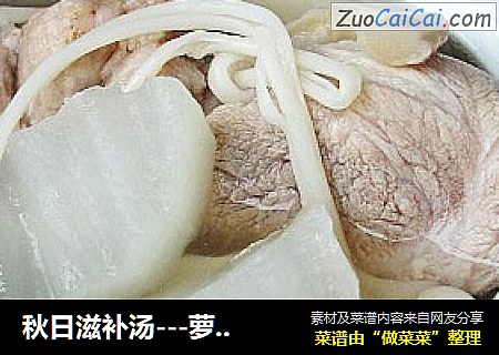 秋日滋补汤---萝卜菌菇排骨煲
