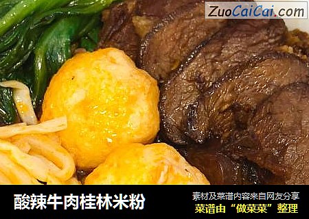 酸辣牛肉桂林米粉