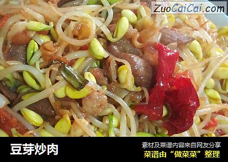 豆芽炒肉