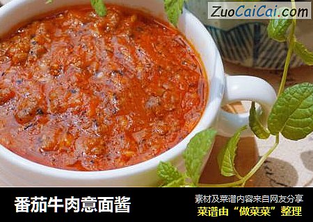 番茄牛肉意面酱