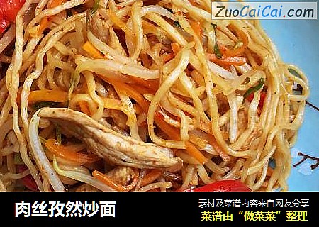 肉丝孜然炒面