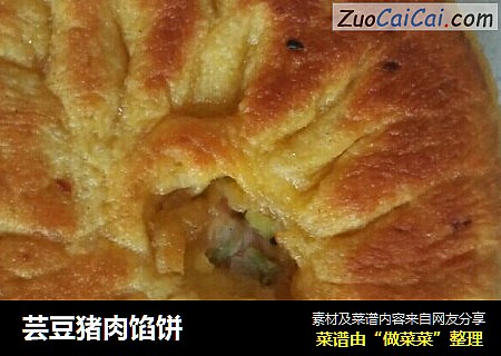 芸豆猪肉馅饼