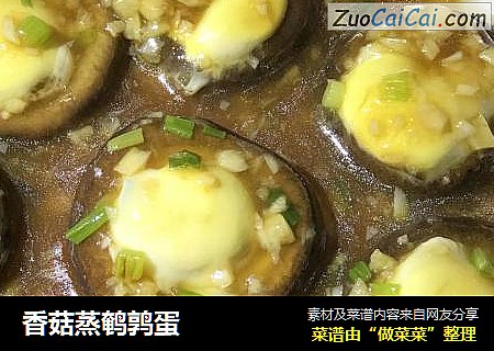 香菇蒸鹌鹑蛋