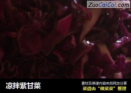 凉拌紫甘菜