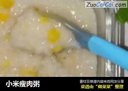 小米瘦肉粥