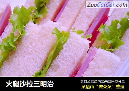 火腿沙拉三明治