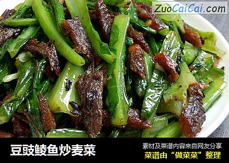 豆豉鲮鱼炒麦菜