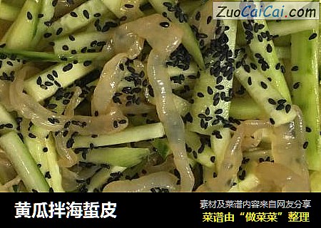 黄瓜拌海蜇皮
