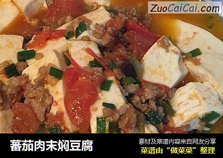 蕃茄肉末焖豆腐