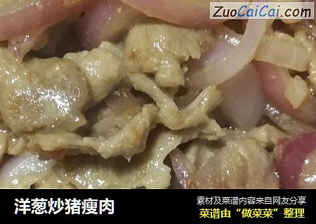 洋葱炒猪瘦肉