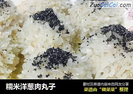 糯米洋葱肉丸子