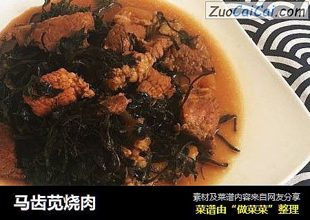 马齿苋烧肉