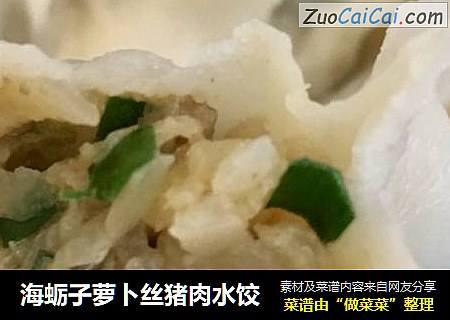 海蛎子萝卜丝猪肉水饺
