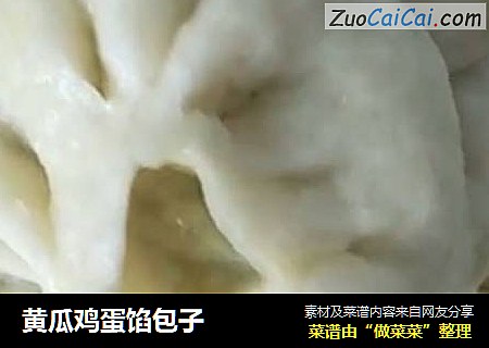 黄瓜鸡蛋馅包子