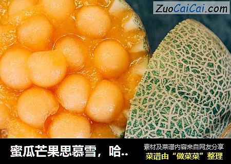 蜜瓜芒果思慕雪，哈蜜瓜的最in吃法！