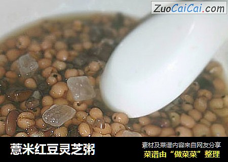 薏米红豆灵芝粥