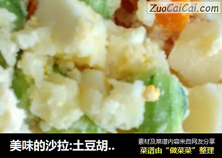 美味的沙拉:土豆胡萝卜苹果黄瓜沙拉