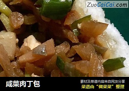 咸菜肉丁包