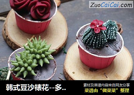韩式豆沙裱花--多肉植物系列