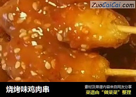 烧烤味鸡肉串