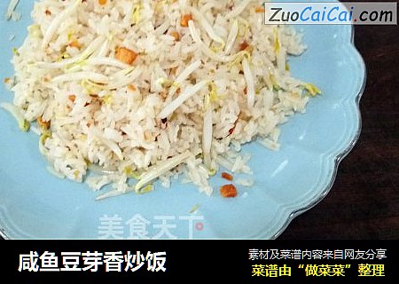 咸鱼豆芽香炒饭