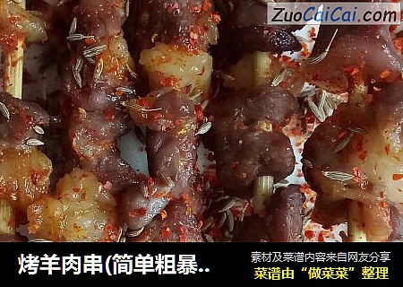 烤羊肉串(简单粗暴烤箱版)