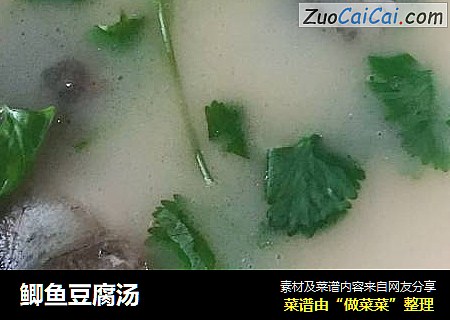 鲫鱼豆腐汤