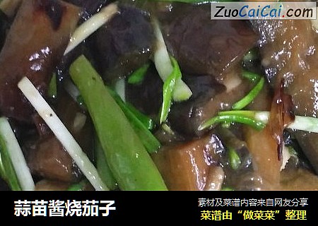 蒜苗酱烧茄子