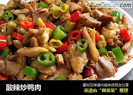 酸辣炒鸭肉