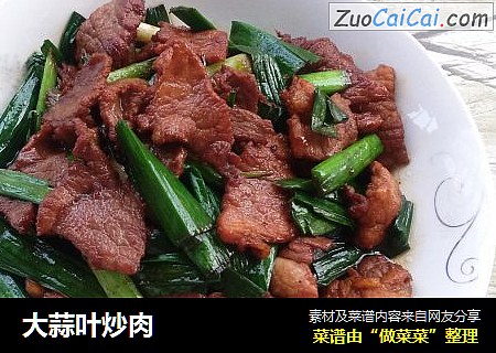 大蒜叶炒肉