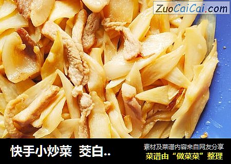 快手小炒菜  茭白炒肉