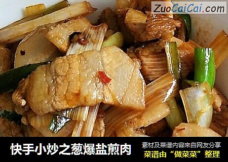 快手小炒之葱爆盐煎肉