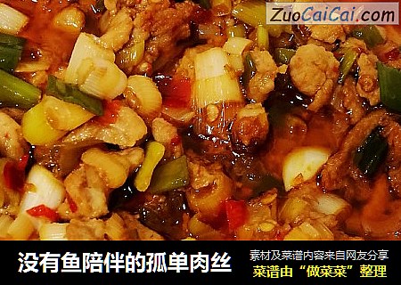 没有鱼陪伴的孤单肉丝