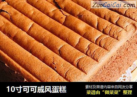 10寸可可戚风蛋糕