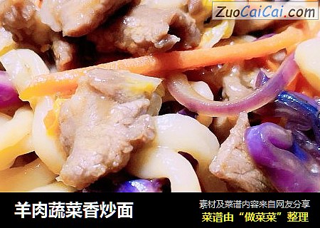 羊肉蔬菜香炒面