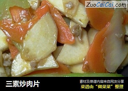 三素炒肉片