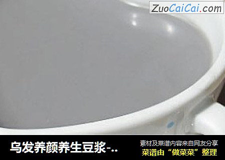 乌发养颜养生豆浆---黑芝麻花生豆浆