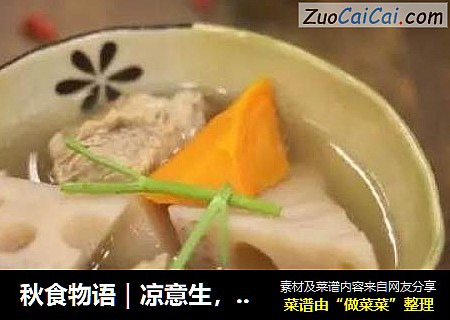 秋食物语｜凉意生，秋渐浓，莲藕排骨汤的开学季