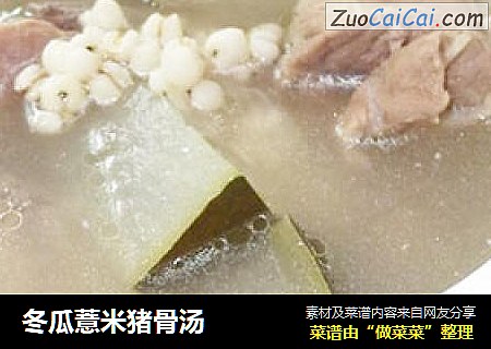 冬瓜薏米猪骨汤