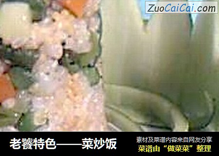 老饕特色——菜炒饭