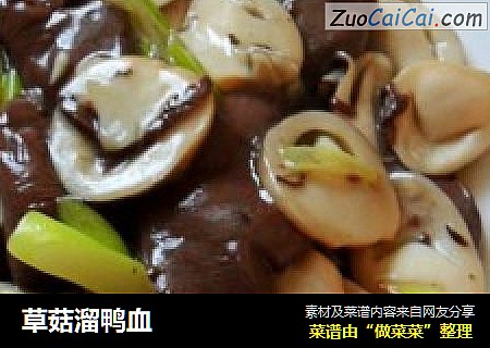 草菇溜鸭血