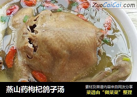 蒸山药枸杞鸽子汤